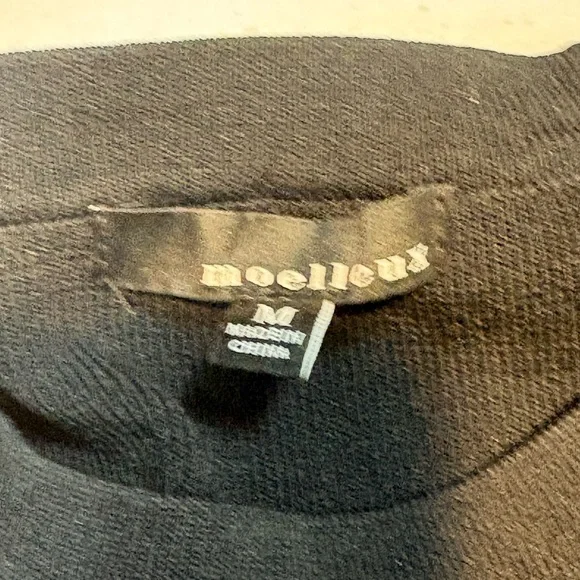 Anthropologie Moelleux cutout long sleeve top medium black red long sleeve - Picture 11 of 11